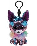 Breloc cu paiete TY Toys Flippables - Chihuahua Yappy, 8.5 cm - 1t