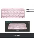 Tastatura Logitech - MX Keys Mini, wireless, roz - 11t