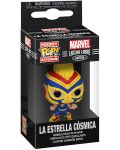 Breloc Funko Pocket POP! Marvel: Lucha Libre Edition - La Estrella Cosmica (Captain Marvel) - 2t