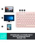 Tastatură Logitech - K380 For Mac, US ISO, wireless, Rose - 8t