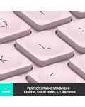 Tastatura Logitech - MX Keys Mini, wireless, roz - 3t