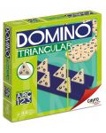 Joc clasic Cayro – Domino triunghiular, verde - 1t