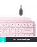 Tastatura Logitech - MX Keys Mini, wireless, roz - 9t