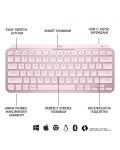Tastatura Logitech - MX Keys Mini, wireless, roz - 7t