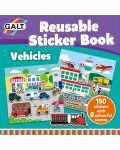 Carte cu stickere reutilizabile Galt - Vehicule - 1t
