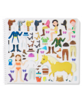 Carte cu stickere Melissa & Doug - Echitatie - 2t