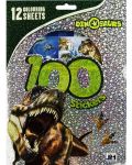 Carte cu 100 de stickere Sense - Dinozauri - 1t