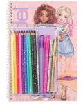Depesche TopModel carte de colorat cu set de creioane și pixuri  - 1t