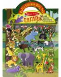 Carte cu stickere Melissa & Doug - Safari, reutilizabile - 1t