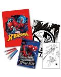 Set de colorat cu licență pentru copii - Spider-Man - 2t
