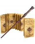Set replici The Noble Collection Movies: Harry Potter - Marauder's Map & Harry Potter's Wand - 1t