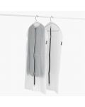 Set de 2 huse pentru haine Brabantia - 60 x 100 cm, Transparent/Grey - 3t