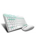 Set tastatura si mouse Rapoo - 8000M, alb - 2t