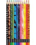 Set creioane colorate Maped Color Peps - Animals, 12 culori - 2t