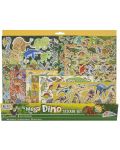 Grafix - Set de autocolante pentru dinozauri, 500 de bucăți - 1t