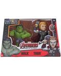 Set Figurine Metals Die Cast Marvel - Thor & Hulk - 4t