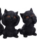 Set de statuete Nemesis Now Adult: Humor - Three Wise Kitties, 8 cm - 5t