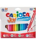 Set carioci superlavabile Carioca Joy - 18 culori - 1t