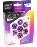 Set de zaruri Gamegenic: Galaxy Series - Nebula, 7 bucăți - 1t