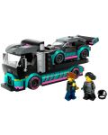 Constructor LEGO City - Mașină de curse și camion de transport auto (60406) - 2t