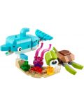 Constructor Lego Creator - Delfin si broasca testoasa (31128)	 - 4t