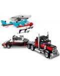 Constructor LEGO Creator 3 în 1 - Un camion cu un elicopter (31146) - 3t