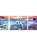 Set de pictură Ravensburger CreArt - Delfini la apus - 2t