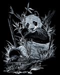 Set de gravură Royal Silver - Panda, 20 x 25 cm - 1t