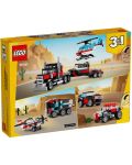Constructor LEGO Creator 3 în 1 - Un camion cu un elicopter (31146) - 10t