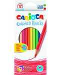 Set de creioane Carioca - Brilliant Hexagon, 12 culori - 1t