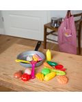 Set Johntoy - Tigaie cu produse alimentare, 20 piese - 5t