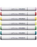 Set de markere Too Copic Sketch - Colectie limitata, Tonuri stralucitoare, 6+1 culori - 3t