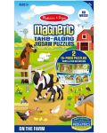 Melissa & Doug Set puzzle magnetic - La fermă - 1t