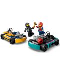 Constructor LEGO City Great Vehicles - Mașini de karting și curse (60400) - 4t
