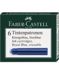 Set patroane pentru stilou Faber-Castell - Albastre, 6 bucati - 1t