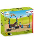 Set Schleich Farm World Horses - Cursa de agilitate cu ponei - 2t