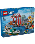 Constructor LEGO City - Port și navă de transport marfă(60422) - 1t