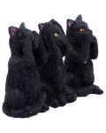 Set de statuete Nemesis Now Adult: Humor - Three Wise Felines, 8 cm - 4t