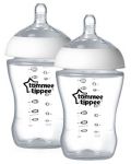 Set 2 biberoane bebelusi Tommee Tippee Ultra - 260 ml, cu tetinae, flux lent - 2t
