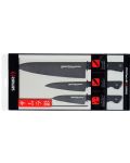 Set de 3 cuțite Samura - Shadow, acoperire neaderentă neagră - 3t