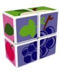 Set de cuburi magnetice Geomag - Magicube, fructe, 7 părți - 2t