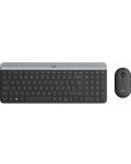 Set mouse si tastatura wireless Logitech - Combo MK470, gri - 1t