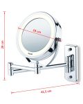 Oglinda cosmetica de perete cu LED Beurer - BS 59, 11 cm, alb - 4t
