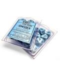 Set zaruri Chessex Opaque Pastel - Blue/black, 10 bucati - 1t