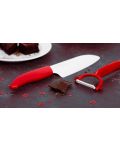 Set cuțit ceramic cu decojie Kyocera - roșu - 5t