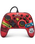 Controller PowerA - Nano Enhanced, cu fir, pentru Nintendo Switch, Mario Kart: Racer Red - 1t