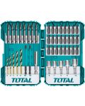 Set de biți și chei tubulare TOTAL - Industrial, 45 piese - 1t