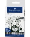 Set de baza Manga Faber-Castell Pitt Artist - 8 buc. - 1t