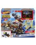 Set Hot Wheels Monster Trucks - Smash Race Challenge, Arenă mondială - 1t