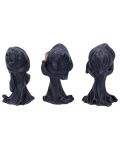 Set de statuete Nemesis Now Adult: Humor - Three Wise Reapers, 11 cm - 3t